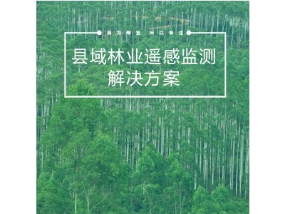 縣域林業(yè)遙感監(jiān)測解決方案